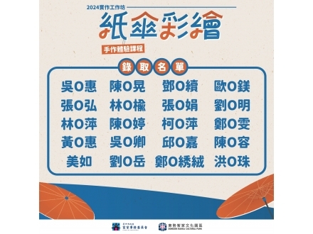 紙傘彩繪名單